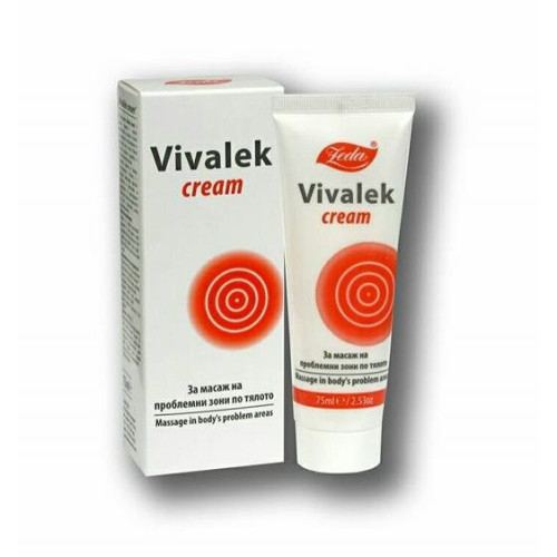 Alzeda Vivalek Cream Massage Cream for Joints and Peripheral Nerves 2.54 fl oz (75 ml)