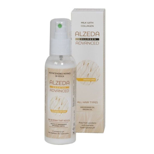 Alzeda Advanced Collagen Hair Milk with Macadamia and Argan Oil 4.06 fl oz (120 ml)