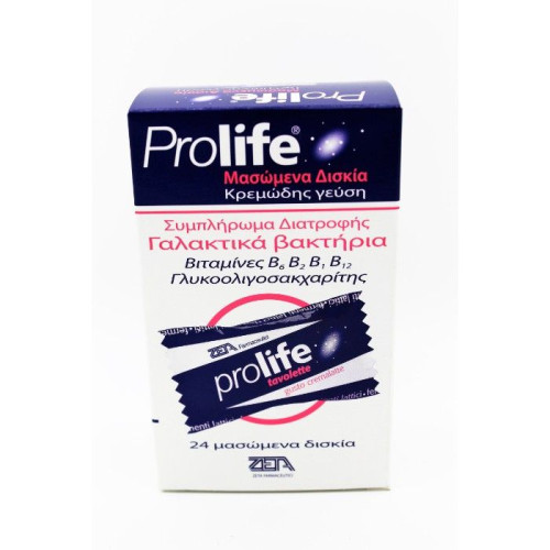 Zeta Prolife for Healthy Intestinal Microflora 24 Chewable Tablets