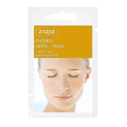 Ziaja Anti-stress Face Mask with Yellow Clay 0.24 fl oz (7 ml)
