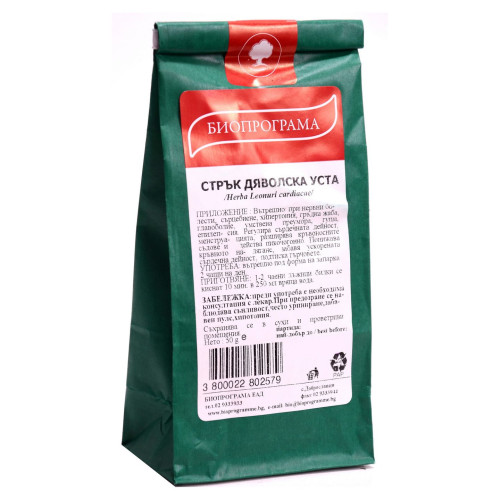 Bioprogramme Devil's Mouth Stem for Heart Palpitations and Headaches 1.76 oz (50 g)