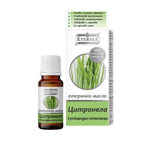 Eterika Natural Citronella Essential Oil for Diffuser 0.34 fl oz (10 ml)