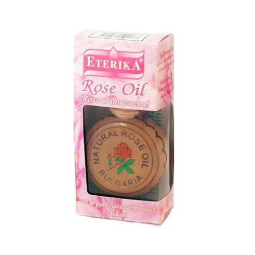 Eterika Natural Rose Essential Oil for Fatigue and Severe Stress 0.2 fl oz (6 ml)