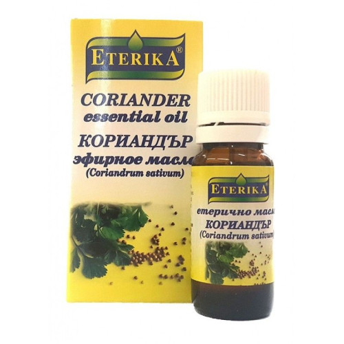 Eterika Natural Coriander Essential Oil for Insomnia and Depression 0.34 fl oz (10 ml)