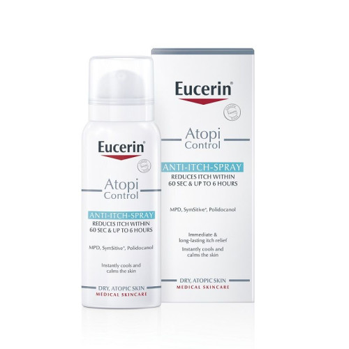 Eucerin Atopicontrol Spray for Dry and Atopic Skin with Itching and a Cooling Effect 1.69 fl oz (50 ml)