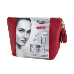 Eucerin Hyaluron-Filler Promo Set for Treating Wrinkles Day Cream for Dry Skin + Eye Cream SPF 15