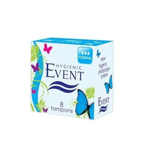 Event Normal Daily Feminine Tampons with Natural Fibers Normal Size 8 pcs