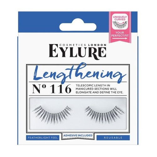 Eylure Lengthening Set with False Eyelashes and Glue Model 116 1 pc