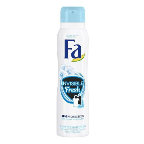Fa Invisible Fresh Deodorant Spray for Women with Lily of the Valley Scent 5.07 fl oz (150 ml)