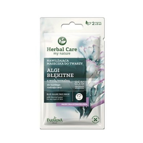 Jantar Farmona Herbal Care Moisturizing Face Mask with Blue Algae 2 x 0.17 fl oz (5 ml)