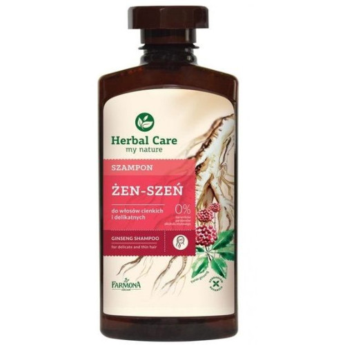 Jantar Farmona Herbal Care Shampoo for Volume for Thin and Fine Hair with Ginseng 11.16 fl oz (330 ml)