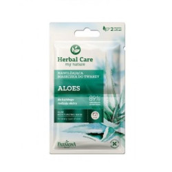 Jantar Farmona Herbal Care Hydrating Face Mask with Aloe 2 x 0.17 fl oz (5 ml)