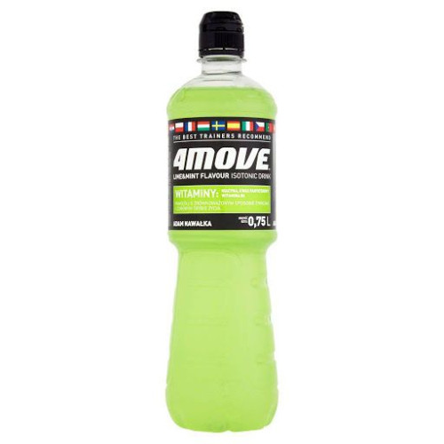 Foodcare 4Move Lime and Mint Isotonic Sports Drink 25.36 fl oz (750 ml)
