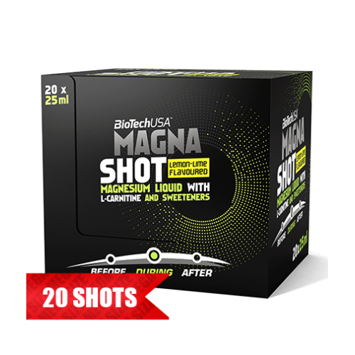 Biotech USA Magna Shot Lemon and Lime 20 x 0.85 fl oz (25 ml) Ampoules