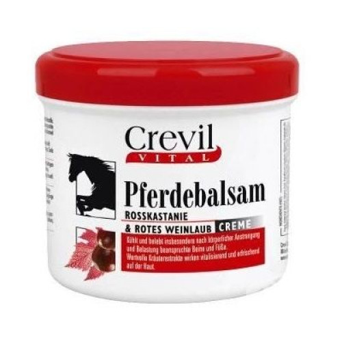 Crevil Vital Balm for Varicose Veins with Wild Horse Chestnut and Red Vine Leaves 16.91 fl oz (500 ml)