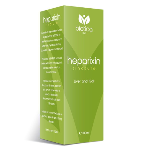 Biotica Heparixin Natural Tincture to Support the Liver and Gallbladder 3.38 fl oz (100 ml)