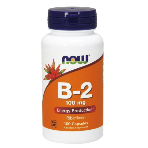 Now Foods Vitamin B2 for Good Vision and Overall Health 100 mg 100 Capsules