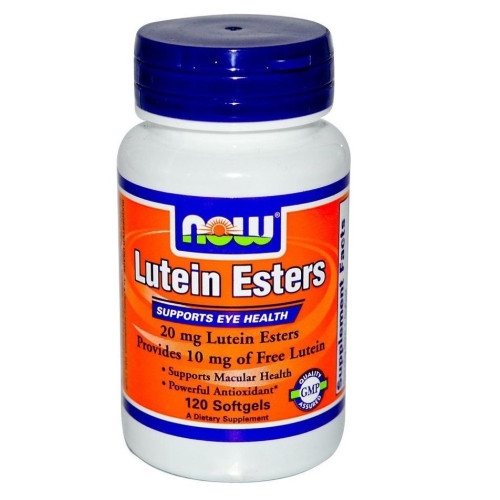 Now Foods Lutein for Healthy Eyes and Vision Support 20 mg 60 Tablets