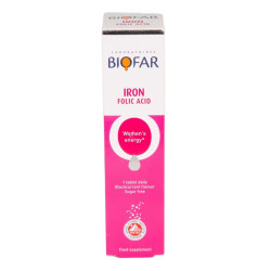 Biofar Iron and Folic Acid for Fast Metabolism 20 Effervescent Tablets