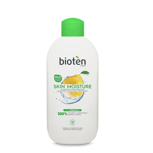 Bioten Skin Moisture Hydrating Cleansing Milk with Quince Extract for Normal and Combination Skin 6.76 fl oz (200 ml)