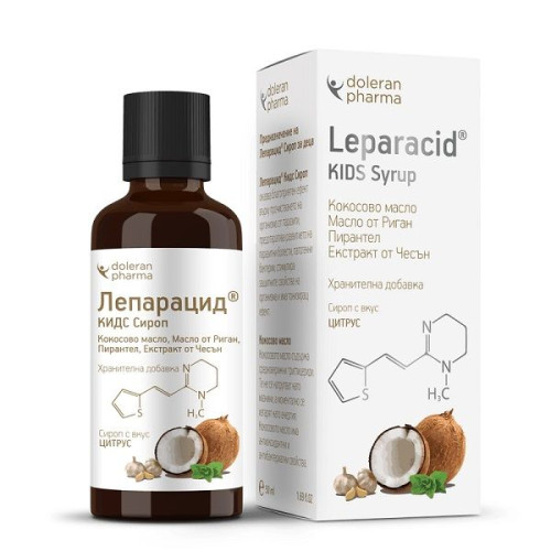 Doleran Pharma Leparacid Kids Syrup for Children with Viruses and Bacteria 1.69 fl oz (50 ml)