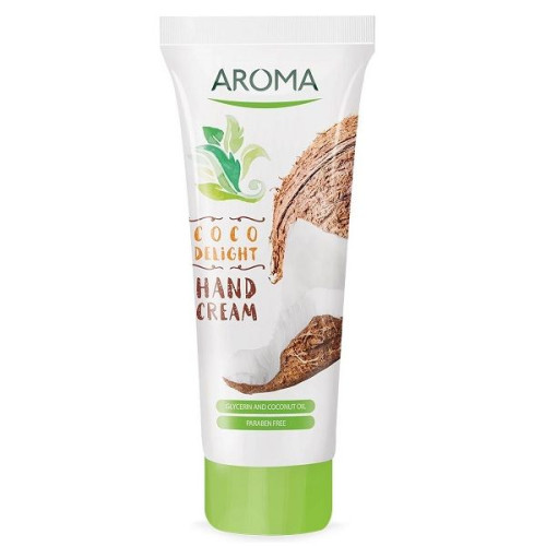 Aroma Coco Delight Moisturizing Cream for Soft Skin with Coconut Oil Paraben-Free 2.54 fl oz (75 ml)