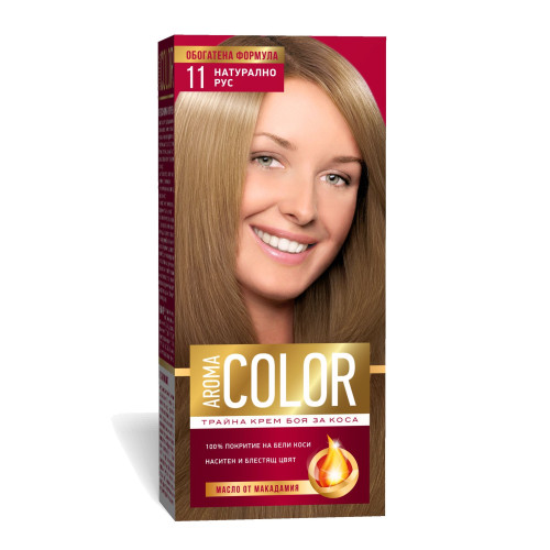 Aroma Color Long-Lasting Cream Hair Dye for Shiny Hair 11 Natural Blonde
