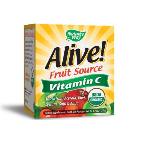 Nature's Way Alive Vitamin C for High Immunity in Cases of Fatigue Vitamin C Powder 4.23 oz (120 g)