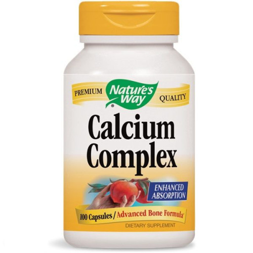 Nature's Way Calcium Complex for Healthy Bones and Joints with Calcium 500 mg 100 Capsules