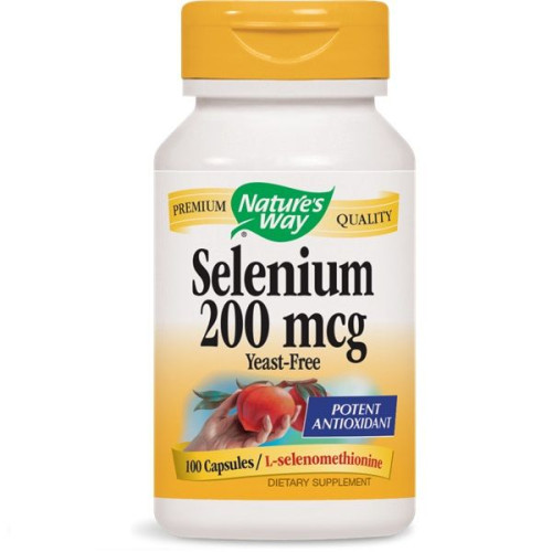 Nature's Way Selenium for Increased Stress and Fatigue GMO-free 200 mcg 100 Capsules