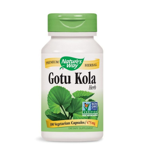 Nature's Way Gotu Kola Asian Centella for Long Life 475 mg 100 Capsules