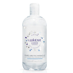 Lumene Lahde 3-in-1 Micellar Water Toning Micellar Water for the Face with Wild Raspberry 16.91 fl oz (500 ml)