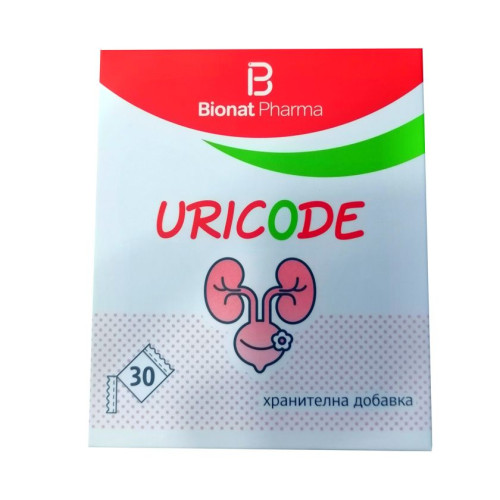 Bionat Pharma Uricod for Healthy Urinary Tract with Cranberry 30 Sachets