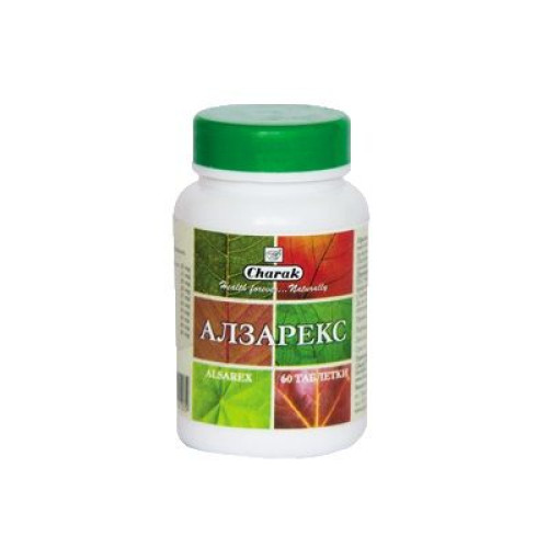 Charak Alzarex Herbal Acidity Reflux Gastritis and Ulcers 60 Capsules