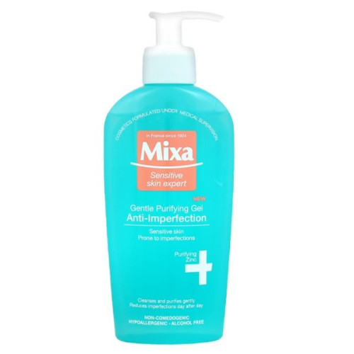 Mixa Sensitive Anti-Imperfections Moisturizing Gel for Imperfections Without Soap 6.76 fl oz (200 ml)
