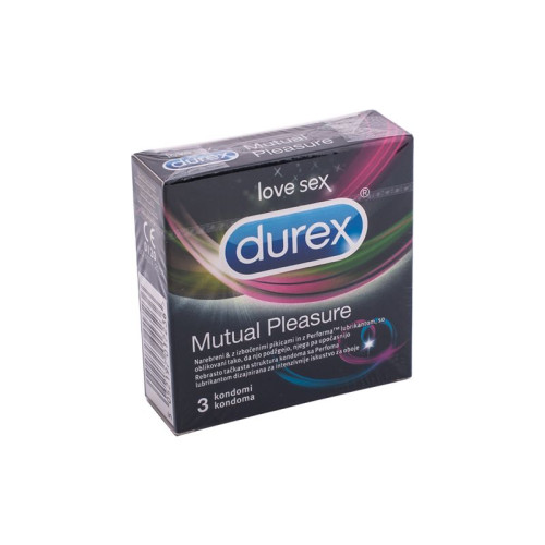 Durex Mutual Pleasure Textured Condoms for Maximum Pleasure 3 pcs