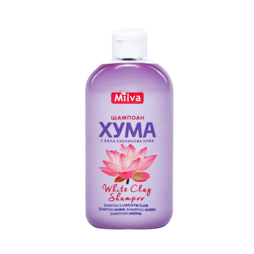 Milva Hydrating Shampoo for Oily Hair with White Clay for Irresistible Shine 6.76 fl oz (200 ml)