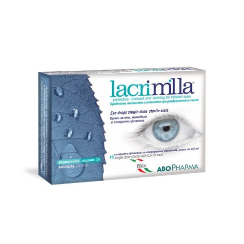 Abopharma Lacrimila Moisturizing Eye Drops 10 x 0.17 fl oz (5 ml)