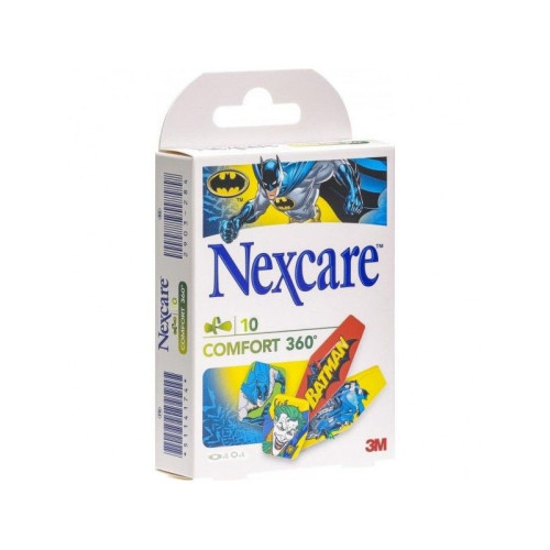 3M Nexcare Comfort 360 Children's Wound Plasters with Batman Tattoos 10 pcs