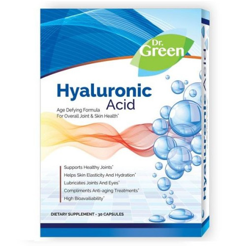 Dr. Green Hyaluronic Acid Improves the Health of the Skin Joints and Eyes 30 Capsules