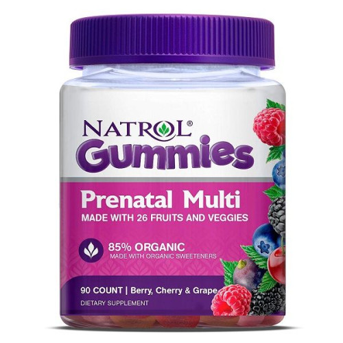Natrol Multi Gummies for Pregnant Women Three Flavors 90 Chewable Tablets