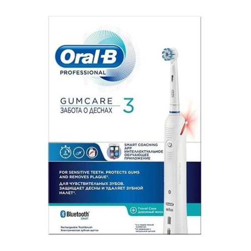 Oral-B Gum Care 3 Electric Toothbrush with Timer for Sensitive Teeth and Gums + Case 1 pc