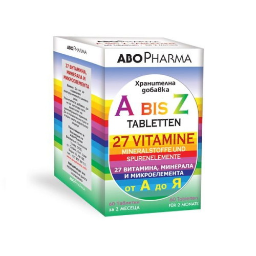 Abopharma A to Z Vitamins for Fatigue and Stress 60 Tablets