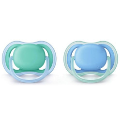 Philips Avent Ultra Air Silicone Pacifier 6-18 Months for Boys 2 pcs