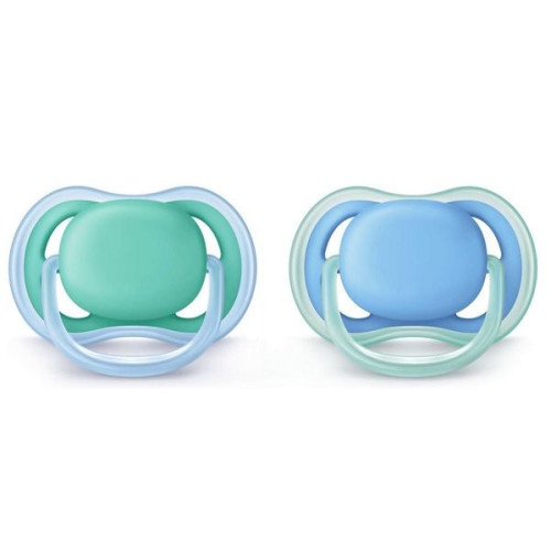 Philips Avent Ultra Air Silicone Pacifier 6-18 Months for Boys 2 pcs