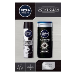 Nivea Men Invisible Pomo Double Set Anti-Perspirant Spray + Shower Gel Gift