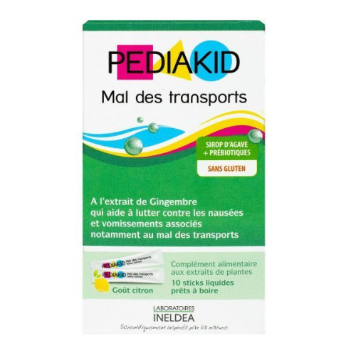 Pediakid Mal des transports (Trouble-Free) Travel Lemon 10 Sachets