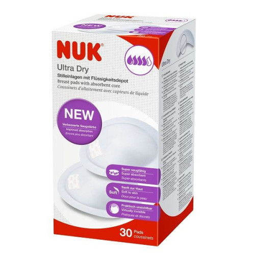 Nuk Ultra Dry Comfort Invisible Nursing Pads 30 pcs