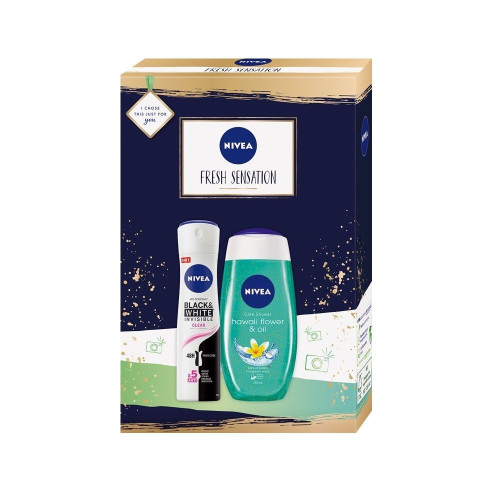Nivea Fresh Flower Care Women's Set Body Shower Gel and Anti-Perspirant Deodorant