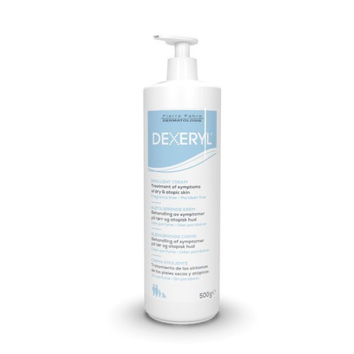 Pierre Fabre Dexeryl Emollient Cream for Various Conditions of Dry and Atopic Skin 1.1 lb (500 g)